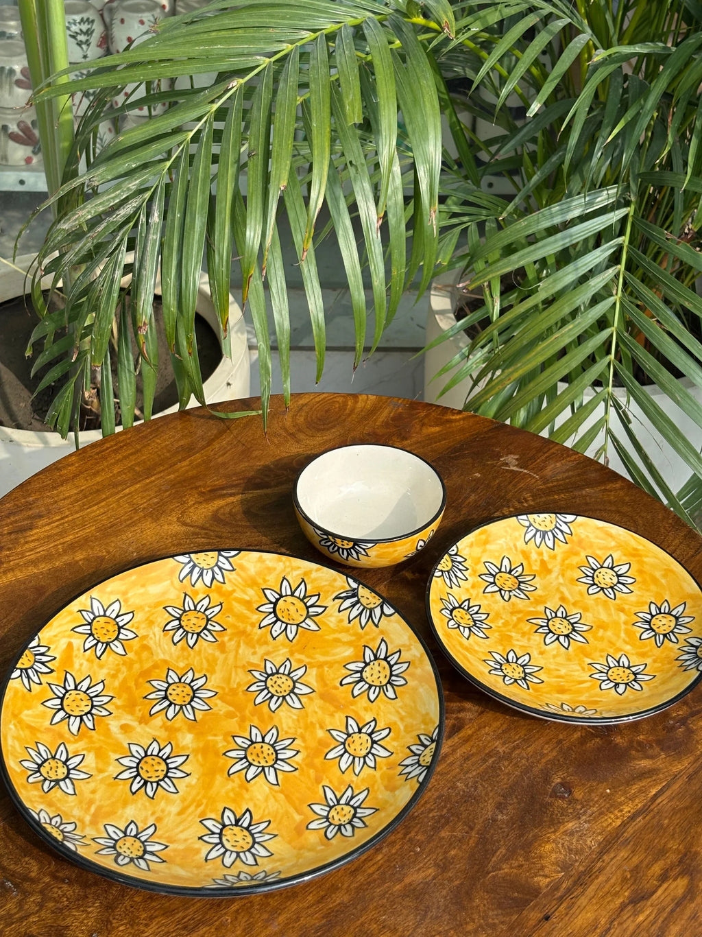 Sunflower Ceramic Dinner Set