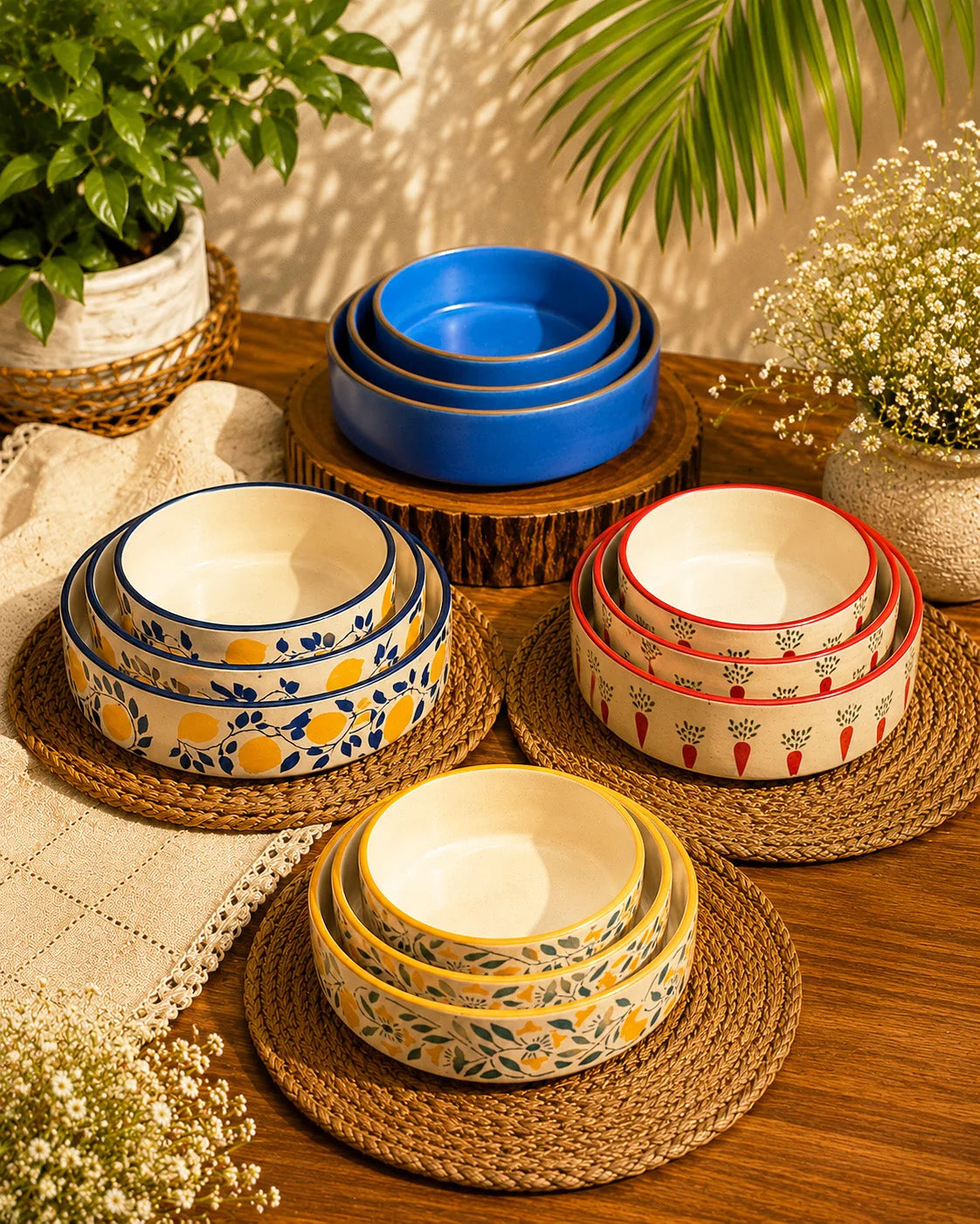 Sunflower Ceramic Dinner Set
